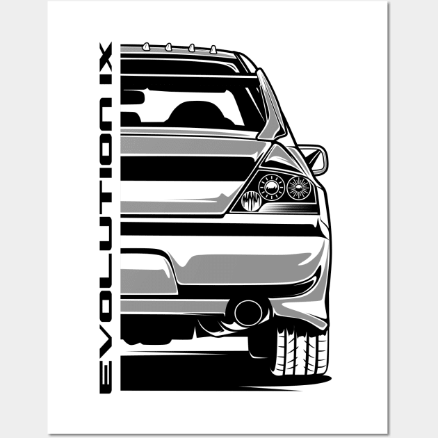 Lancer Evolution 9 Wall Art by idrdesign